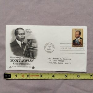 1983 SCOTT JOPLIN King of Ragtime-First Day of Issue Black Heritage Sanford ME