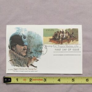 STAMP US SCOTT UX94 "Swamp Fox F. Marion" 13 CENT 1982 POSTCARD FDC - C