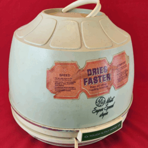 GE Vintage Green Portable Mist Super Speed Hood Plug in Hair Dryer