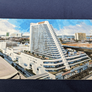 Vintage Showboat Hotel Casino Postcard Atlantic City New Jersey