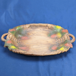 Vintage 1958 Multi. Prod. Inc USA Vintage Grape & Vine Leaves Serving Tray Plate