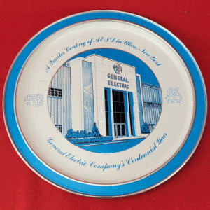 1978 General Electric Open House in Utica NY AESD Aerospace Electronics Platter