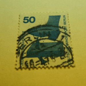 1970's Deutshe Bundespost Berlin 50 Pfennig Berlin Safety Postage Stamp
