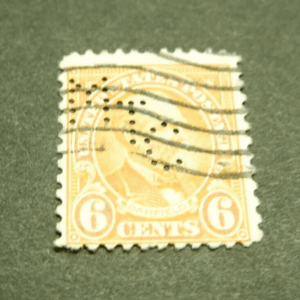 US Scott United States Postage Stamp 1903 6c 6 Cents Garfield Used - Punched MTC