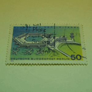 1974 Deutshe Bundespost Flughafen Berlin-Tegel Airport 50 Postage Stamp Germany