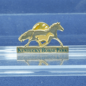 Vintage Kentucky Horse Park Gold-Tone Souvenir Lapel Pin-All Pro Championship