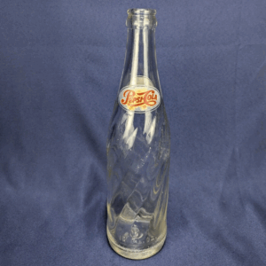 Vintage Pepsi Cola 12 FL OZ Swirl Glass Soda Bottle