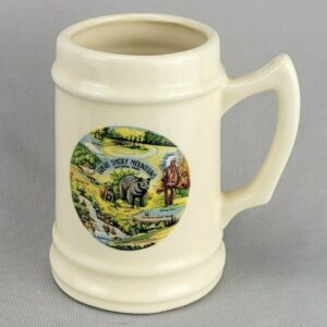 Vintage Great Smokey Mountain National Park Local Attractions  Beer Stein