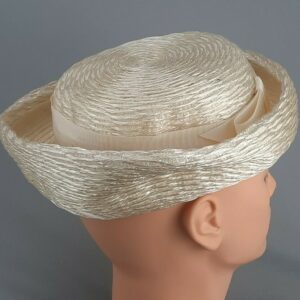Beautiful Vintage 1950's Union Made Straw Women's Fedora Hat