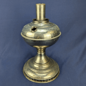 Vintage Nickle Plated B&H Bradley & Hubbard Silver Toned Lamp