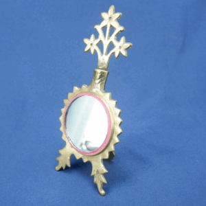 Vintage Brass Quality Miniature Doll House Hinged Fold-out Mirror