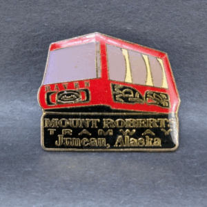 Vintage Mount Roberts Tramway Juneau Alaska Travel Hat Lapel Enamel Pin