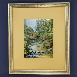 Vintage 3D Metallic Laser Printed Framed Art Picture on Chrome Paper