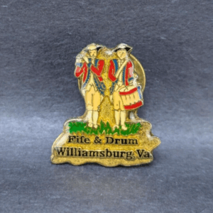 VTG Fife & Drum Williamsburg VA Lapel Hat Pin