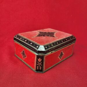 Vintage August Stork Fruechte-Sortiment Tin Container