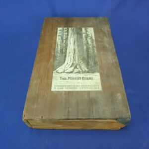 Antique 'The Giant Forest' California Redwoods Box Dried Fruit Box WC Cook 1900s