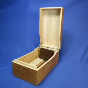 Vintage Wayne Novelty Wooden Recipe Box, Dated April 1963