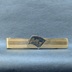 Vintage Anson Gold Tone Tie Clip Anagram 'MHG'