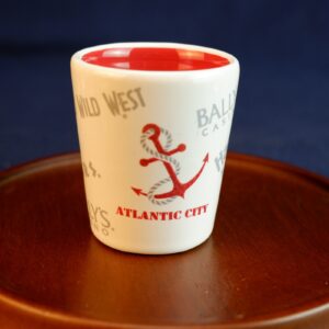 Atlantic City Ceramic Shot Glass Novelty Souvenir