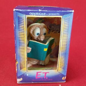 ET 1988 Applause PVC figure reading bedtime stories book Cake Topper Box E.T.A