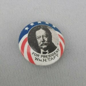 Vintage Wm. H. Taft Campaign Button Kleenex Tissue '68 Reproduction