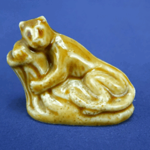 Florida Panther Endangered Ceramic Figurine Whimsies Red Rose Tea Wade England
