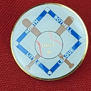 North Brothel Little League District 8 Vintage Lapel Hat Pin