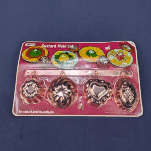 Nevco Custard Mold Set - 5 Copper Mold Shapes for Pudding, Aspic & More (1968)