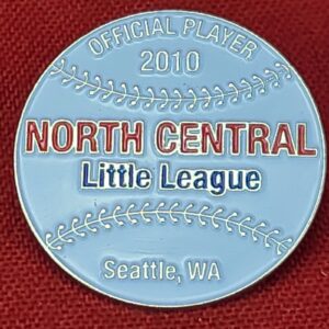 Official Player North Central Little League Seattle, WA 2010 Lapel Hat Pin