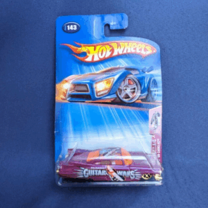 Hot Wheels Crank Itz 1/5 (2004) Red Guitar Wars Custom '59 Cadillac Car #143