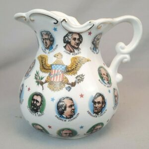 Vintage Chadwick-Miller 1965 made in Japan Presidents Pitcher is Crazing