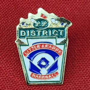 District Little League Baseball Vintage Lapel Hat Pin