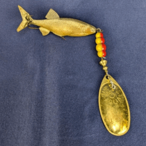 Vintage Mepps Aglia 5 Original French Spinner Fishing Lure with Fish Accent - US