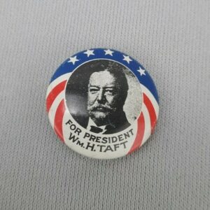 Vintage Kleenex Tissue '68 Reproduction Wm. H. Taft Campaign Button