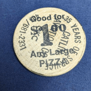 Spokane Valley Fall Festival Vintage Wooden Nickel Catlin Avaition Co.