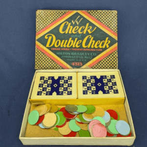 Vintage Milton Bradley Card Game - Check and Double Check - 1930 #4313 USA