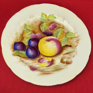Hand Painted Beautiful Fruit Plate Made In Occupied Japan