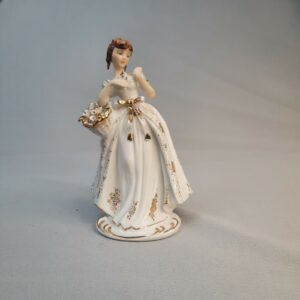 Kw583, Hand Painted, Lefton, Girl Figurine (Broken)