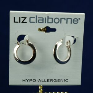 Vintage Liz Clairborne Gold Tone Fashion Jewelry Pierce Earrings Hypo-Allergenic