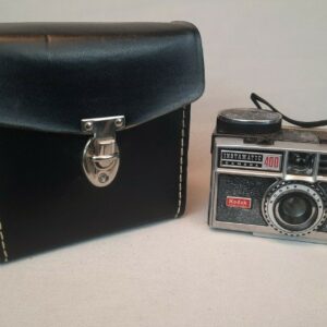 Vintage Kodak USA Instamatic 400 Camera With Strap and Vinyl Case - NOT TESTED