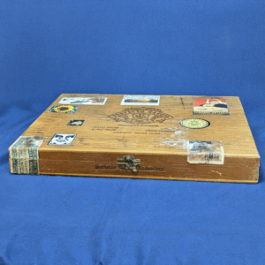 Vintage Perfecto Garcia Seleccion Superior Cigar Box with Custom Decoupage Stamp