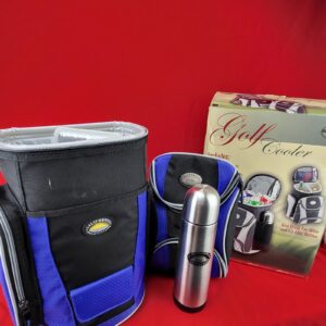 California Innovations Black Silver Canvas Cooler Lunch Bucket School Work Golf