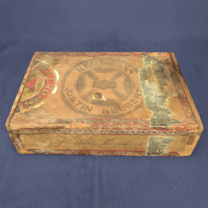 Antique Red Cross Cigar Box by Justin Seubert, Syracuse, NY