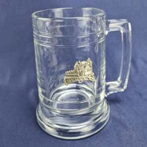 CASTLE SPRINGS GLASS STEIN BARWARE BEER MUG SOUVINER