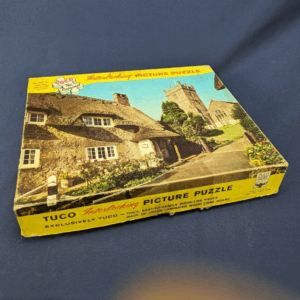 Vtg Tuco Interlocking Picture Puzzle - 5980-H Isle of Wright Church and Cottage