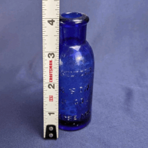 Bromo-Seltzer Cobalt Blue Emerson Drug Co. Baltimore MD Sample Size Bottle Lot