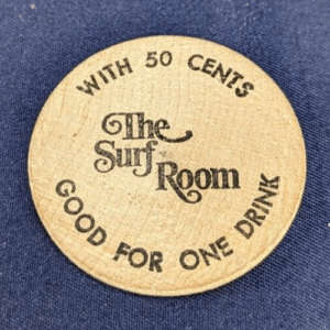 The Surf Room Long Beach New York Wooden Nickel