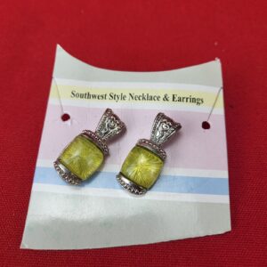 New Lime Green Drop/Dangle Earrings (Necklace not included)