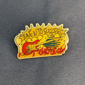 Vintage "Tune into Success" Ohio Deca Pinback Lapel Pin with Epoxy Inlay