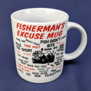 Vintage Comical Fisherman's Excuse Mug